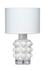 Seltzer Blown Glass Table Lamp, White by Jamie Young