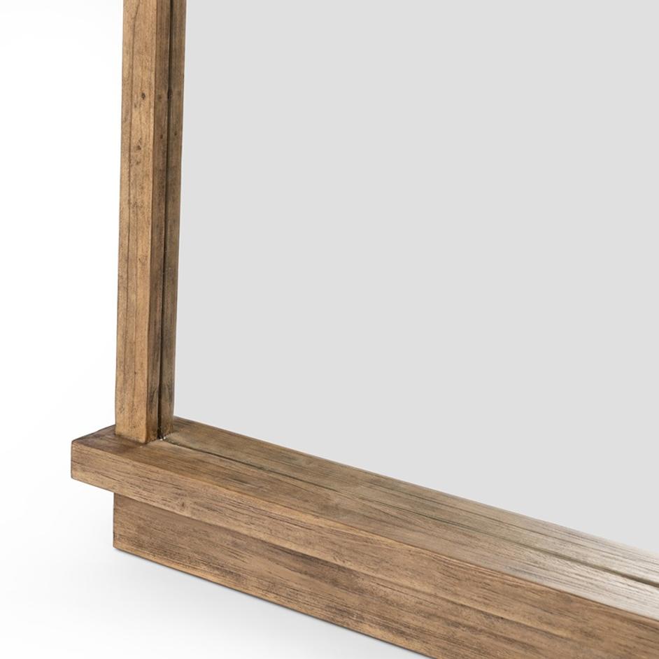 Ledge Wall Mirror - Distressed Light Pine by Four Hands
