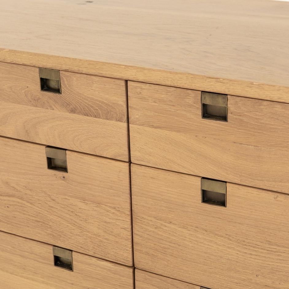 Carlisle 6 Drawer Dresser - Natural Oak by Four Hands