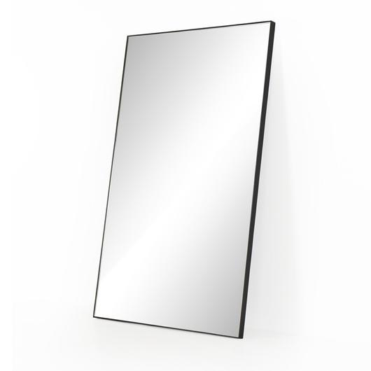 Georgina Rectangle Floor Mirror In Mtt Blk by FOUR HANDS
