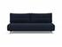 SUPREMAX D.E.L. SLEEPER SOFA in MIXED DANCE BLUE FABRIC WITH Chrome legs 528 by INNOVATION USA