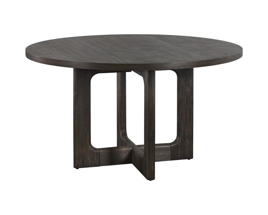 Cypher Dining Table Top - Wood - Dark Brown - 55" by Sunpan