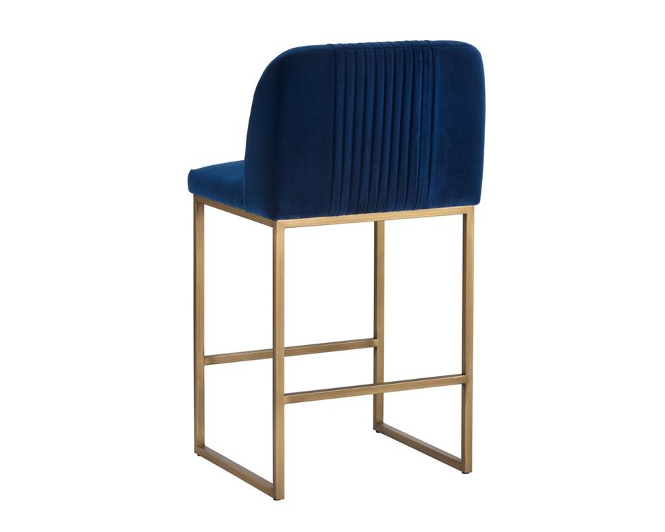 Nevin Counter Stool - Sapphire Blue by Sunpan