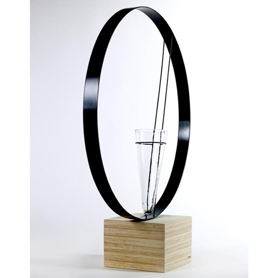 Circle On Wooden Foot - Large by BIDK Home