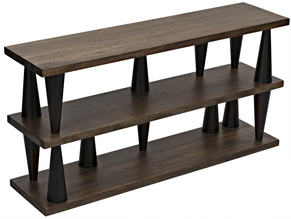 Mood Console, Ebony and Dark Walnut by Noir Furniture