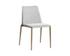 RENEE STACKABLE DINING CHAIR - ANTIQUE BRASS - BELFAST HEATHER GREY / BRAVO METAL by Sunpan