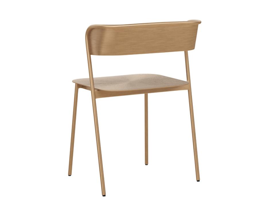KEANU DINING CHAIR - ANTIQUE GOLD by Sunpan