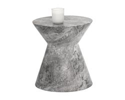 Astley End Table - Marble Look - Grey by Sunpan