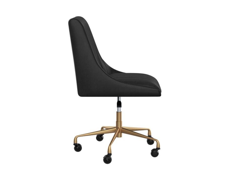 HALDEN OFFICE CHAIR - VINTAGE BLACK by Sunpan