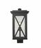 Brookside 1 Light Outdoor Post Mount Fixture in Black Finish by Z-Lite