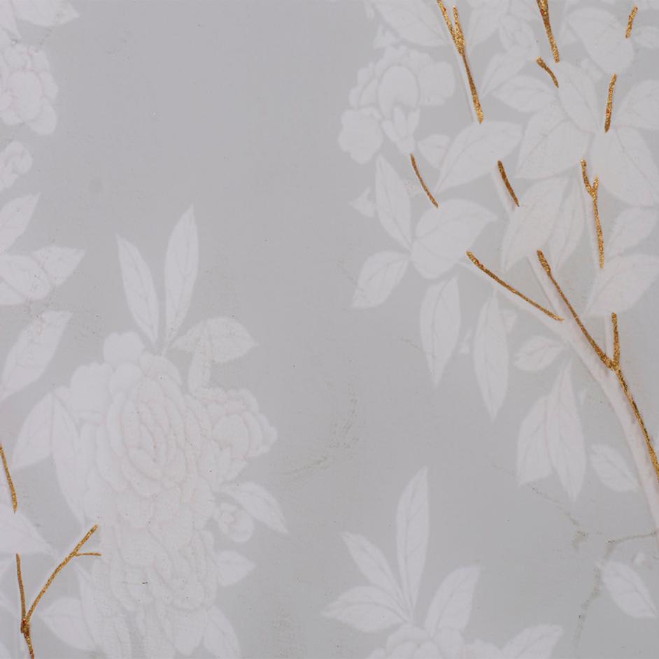 Garland Floral Accent Side Table, Dove by Jamie Young