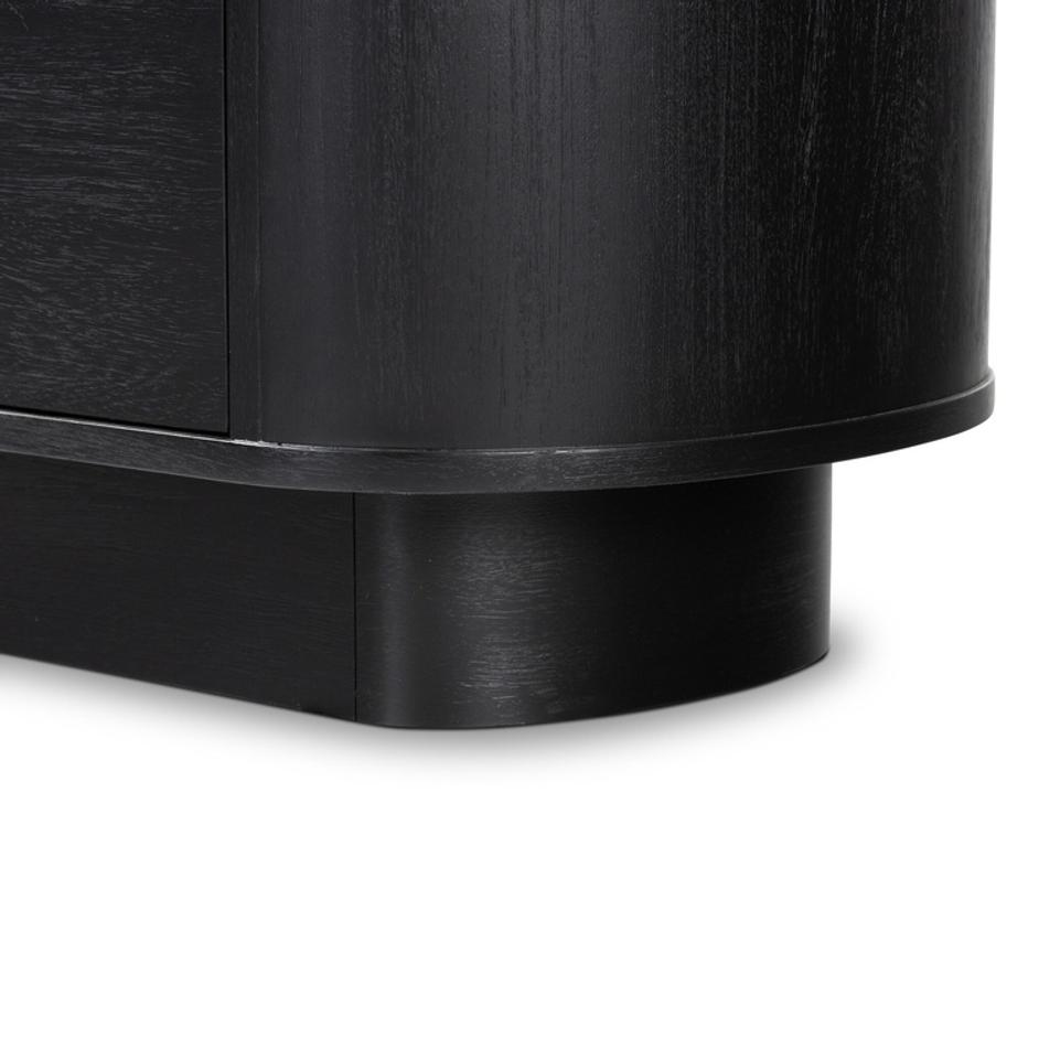 Paden Nightstand - Aged Black Acacia by Four Hands