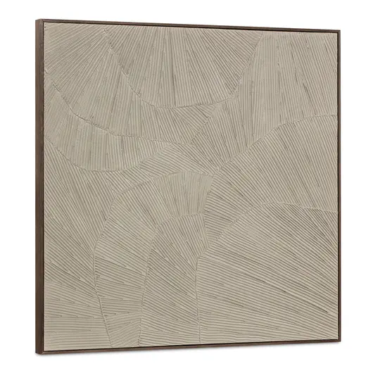 Flutter Framed Painting Cool Beige by Moes Home