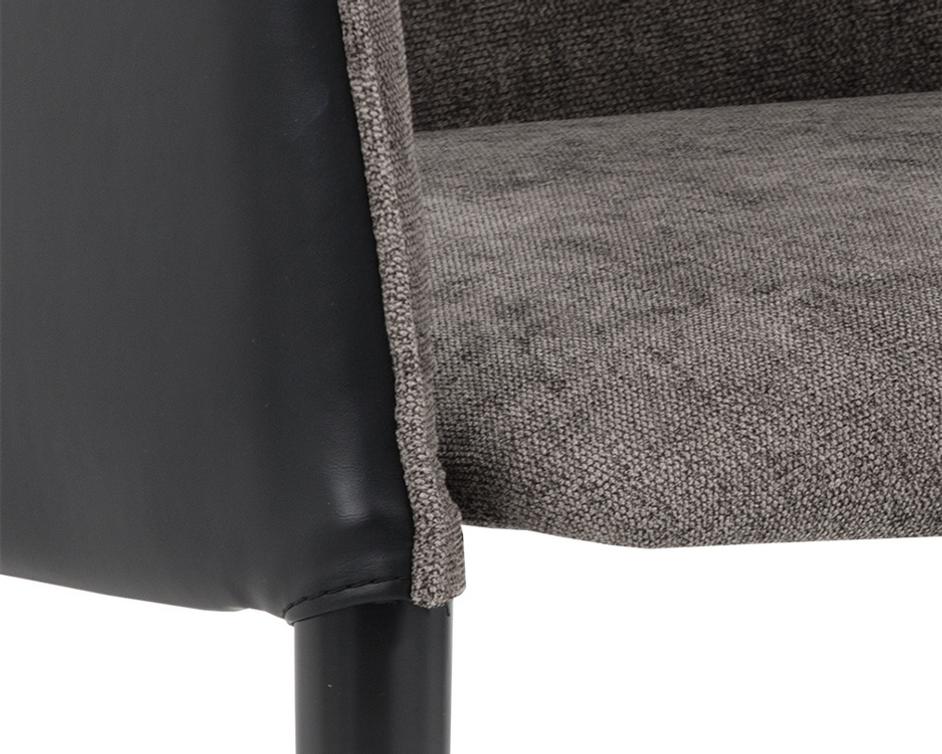 Asher Dining Chair - Sparrow Grey / Napa Black by Sunpan