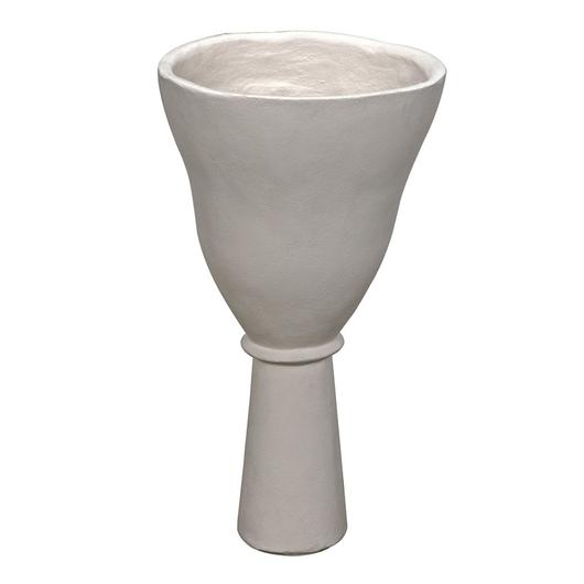 Vase, White Fiber Cement by Noir Furniture