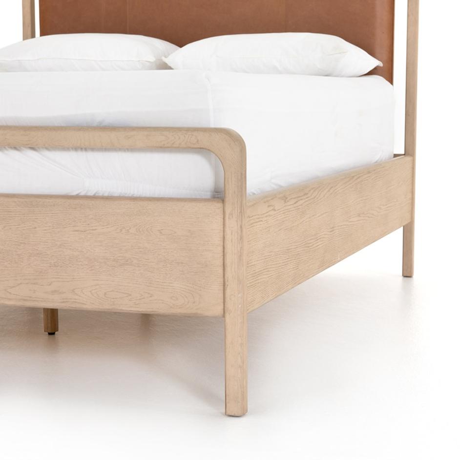 Rosedale Bed In Yucca Oak Veneer In Queen by FOUR HANDS