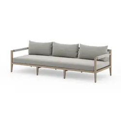 Sherwood Outdoor Sofa In 93" In Brown/Faye Ash by FOUR HANDS