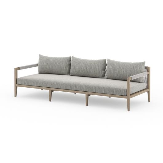 Sherwood Outdoor Sofa In 93" In Brown/Faye Ash by FOUR HANDS