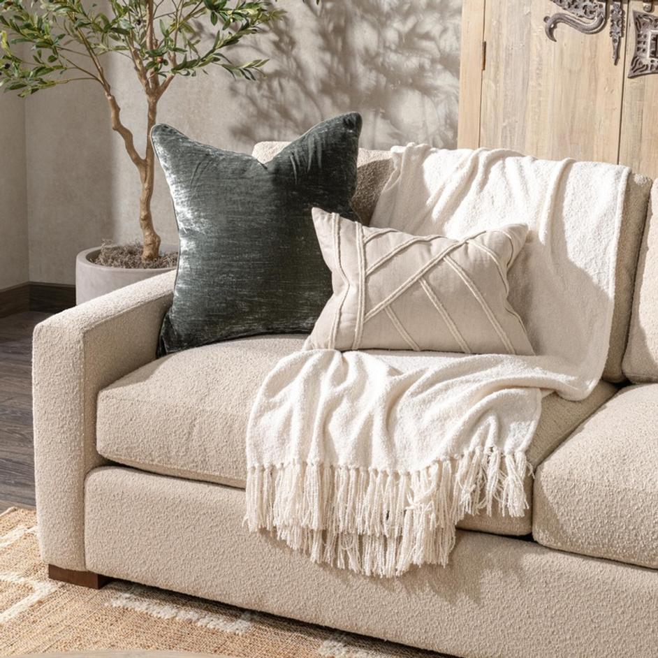 Coburn Upholstered Right Chaise Sofa Rise by Classic Home