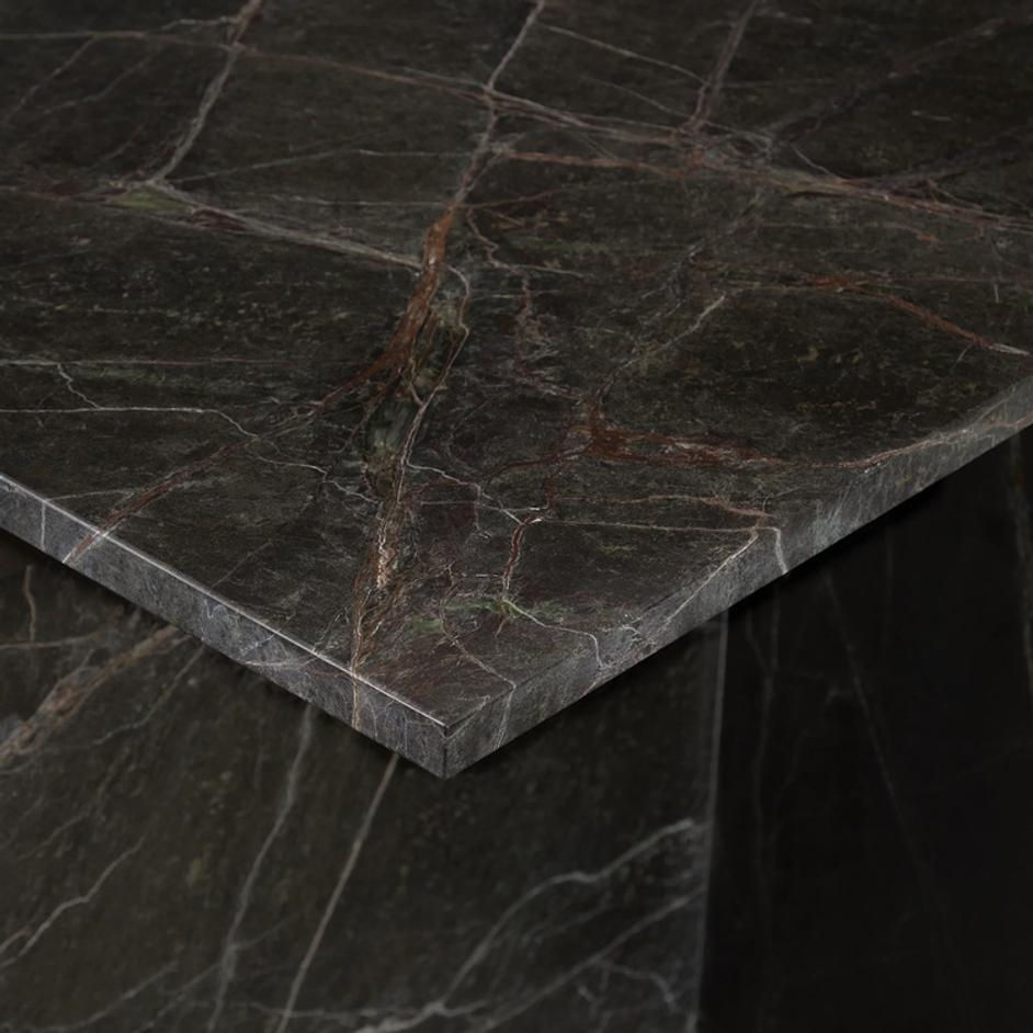 Bexly Marble Square End Table - Green by Classic Home