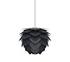 Aluvia Mini Plug-In Pendant in Anthracite with Black Cord by UMAGE