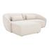 Amelia Nook Modular Left Sectional Warm White by Moes Home