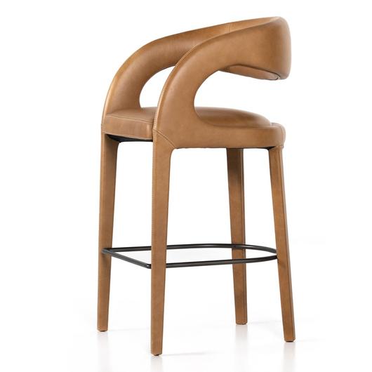 Hawkins Stool In Sonoma Butterscotch In Bar by FOUR HANDS