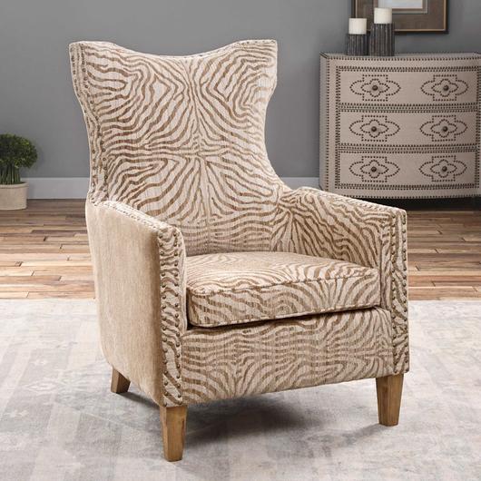 Kiango Animal Pattern Armchair by Uttermost