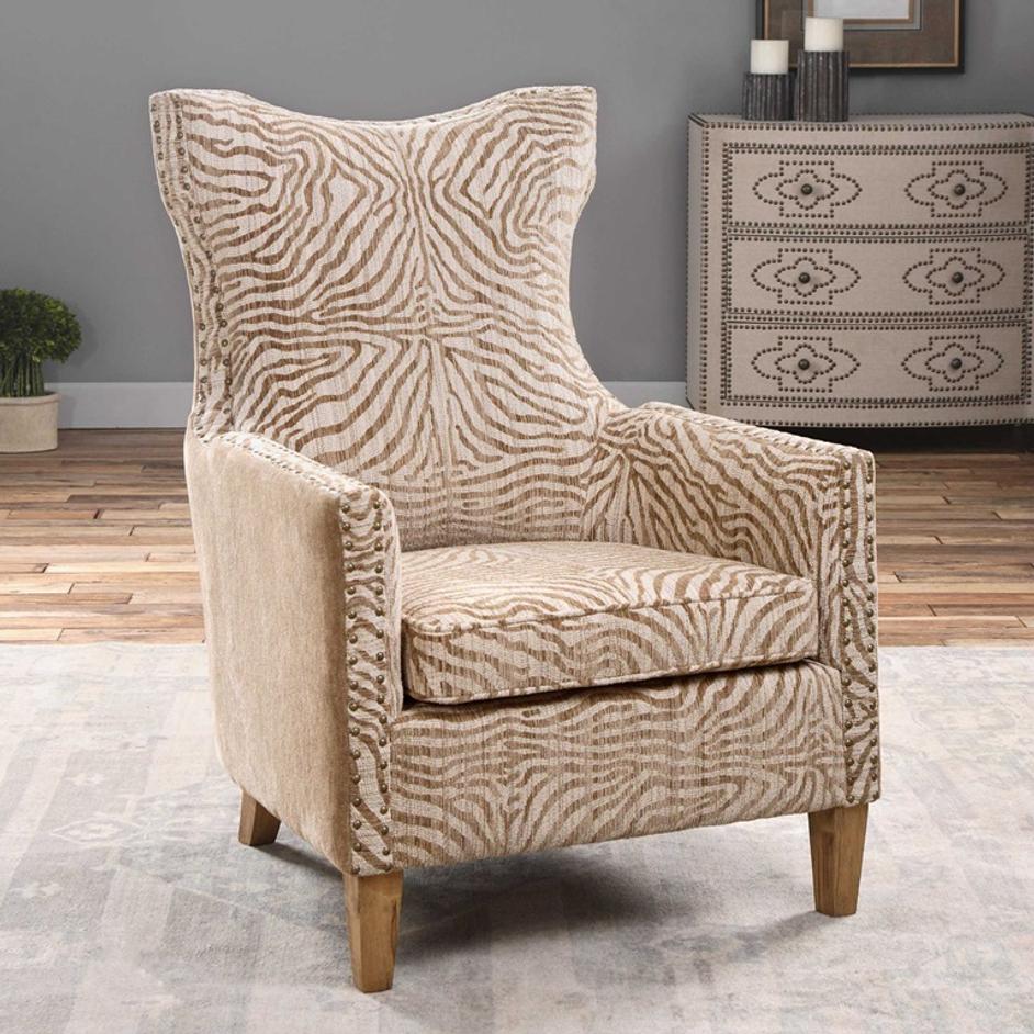Kiango Animal Pattern Armchair by Uttermost