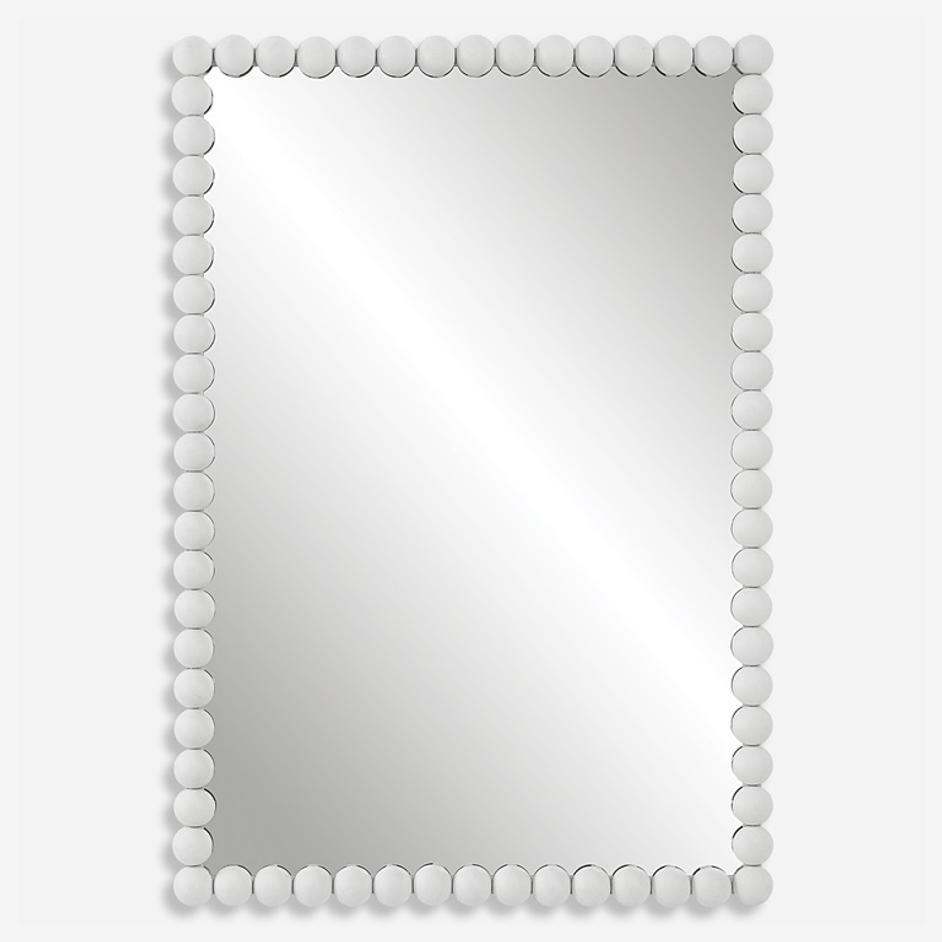 Serna White Vanity Mirror by Uttermost