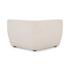 Amelia Corner Chair Warm White by Moes Home