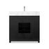 Millie Single Vanity - Satin Drifted Black Veneer by Four Hands