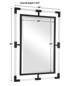 Balkan Black Iron Mirror by Uttermost