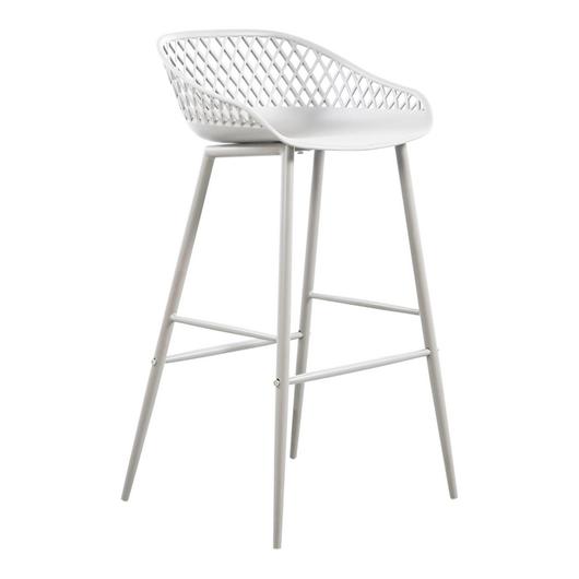 PIAZZA OUTDOOR BARSTOOL WHITE by Moes Home