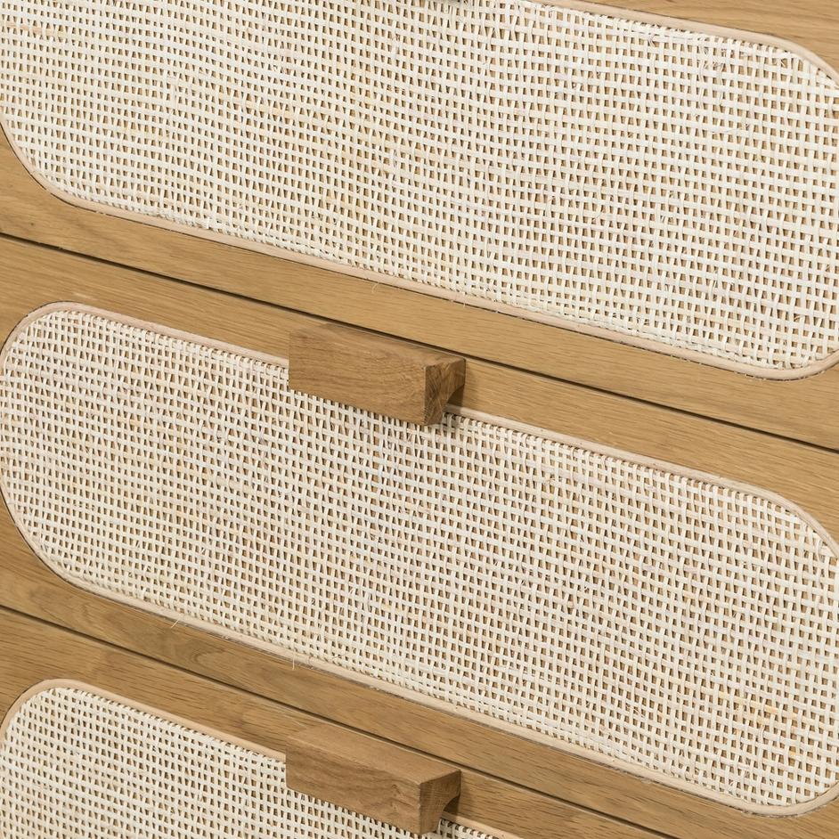 Allegra 5 Drawer Dresser-Natural Cane by FOUR HANDS