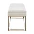 Darius Fabric Bench In Opus Cream by New Pacific Direct