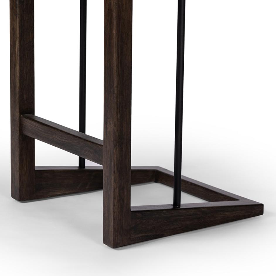 Finn Bar + Counter Stool In Sienna Brown Oak by Four Hands