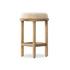 Saldino Stool - Beige Shearling by Four Hands