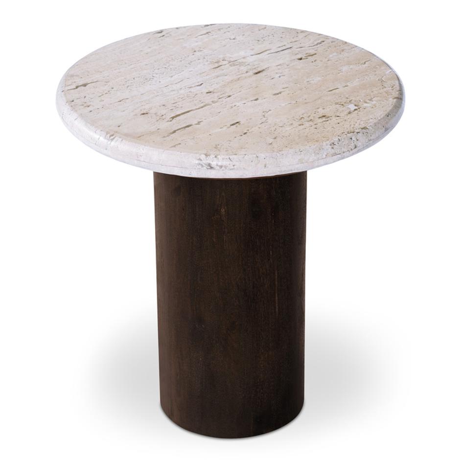 Landon Accent Table Beige Travertine by Moes Home