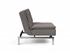 DUBLEXO CHAIR in MIXED DANCE GREY FABRIC WITH Stainless Steel LEGS 521 by INNOVATION USA