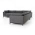 GRAMMERCY 3 PIECE SECTIONAL-BENNETT CHARCOAL by FOUR HANDS