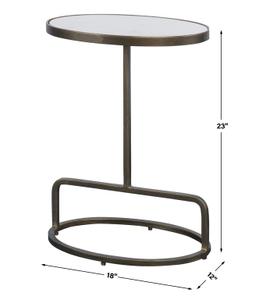 Jessenia White Marble Accent Table by Uttermost