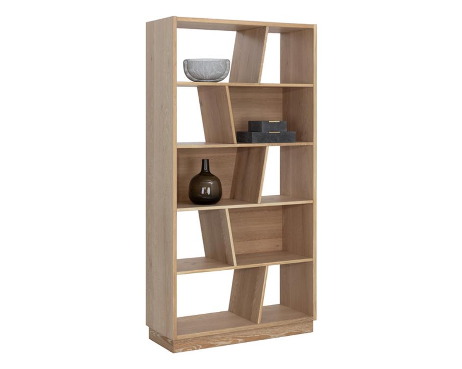 JUDE BOOKCASE - RUSTIC OAK by Sunpan