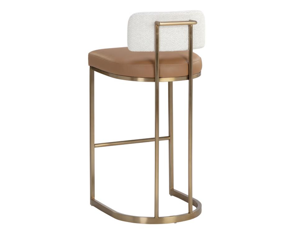 LARISSA BARSTOOL - NAPA COGNAC / RHEA LIGHT BARLEY by Sunpan