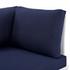 Concord Sunbrella® Outdoor Patio Aluminum Loveseat In White Navy by Modway Furniture