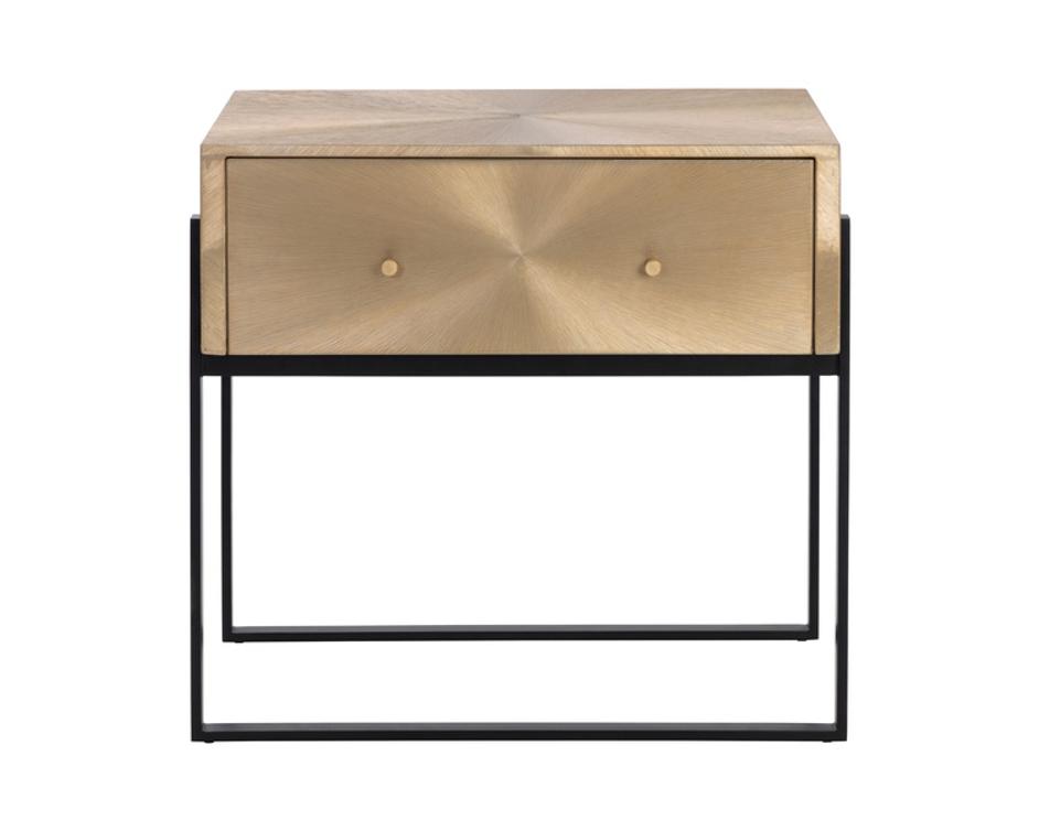 MODENA NIGHTSTAND - LARGE - ANTIQUE GOLD by Sunpan
