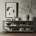 Felix Large Console Table - Hammered Grey W/Clear Powder Coat by Four Hands