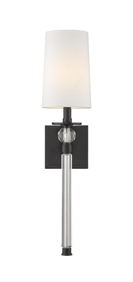 Mia 1 Light Wall Sconce in Matte Black Finish by Z-Lite