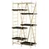 Corsetto Etagere In Gold And Grey by Cyan Design