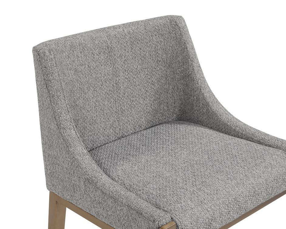 DIONNE COUNTER STOOL - MONUMENT PEBBLE by Sunpan